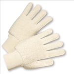West Chester T24KW Cotton Double-Palm Loop out Terry Gloves